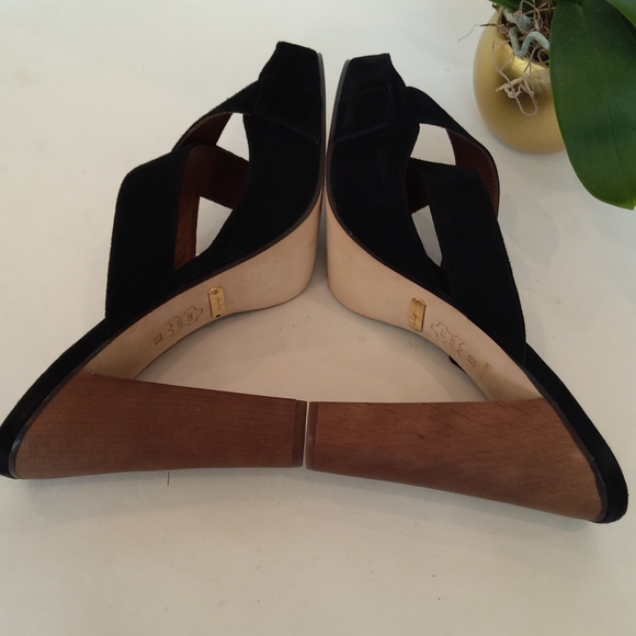 A.B.C. Black suede sandals Y2k - Picture 14 of 16